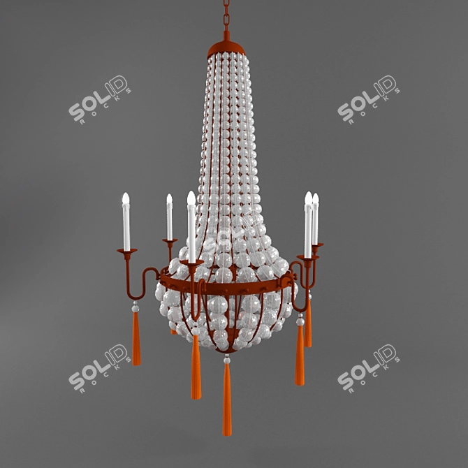 Timeless Elegance Chandelier 3D model image 1