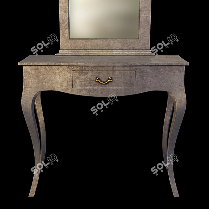 Epoque Clark Console with Mirror 3D model image 3