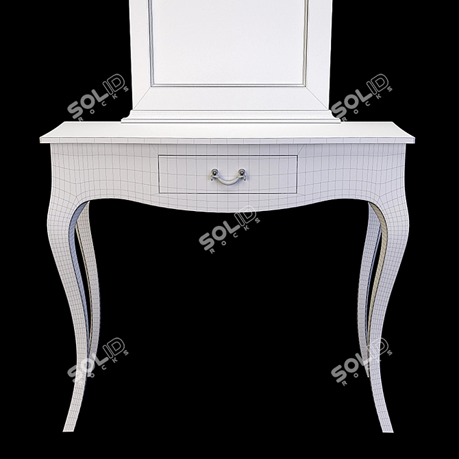 Epoque Clark Console with Mirror 3D model image 4