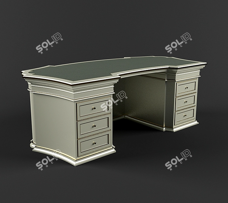 Modern Office Table 3D model image 2