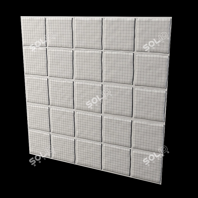 Modern Tiled Floor: L-500mm, W-500mm 3D model image 4