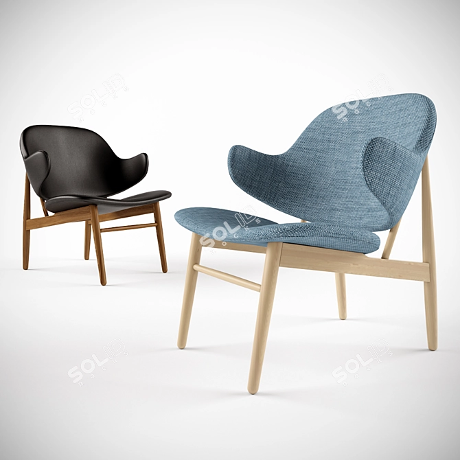 Kofod-Larsen Designer Easy Chair 3D model image 1