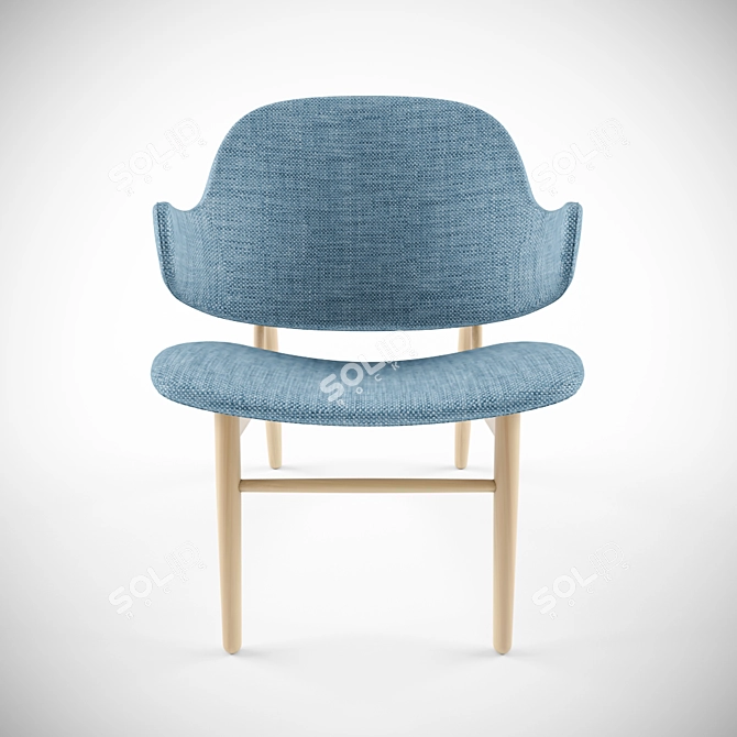 Kofod-Larsen Designer Easy Chair 3D model image 2