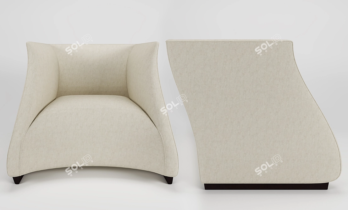 Porada Vivienne Armchair 3D model image 2