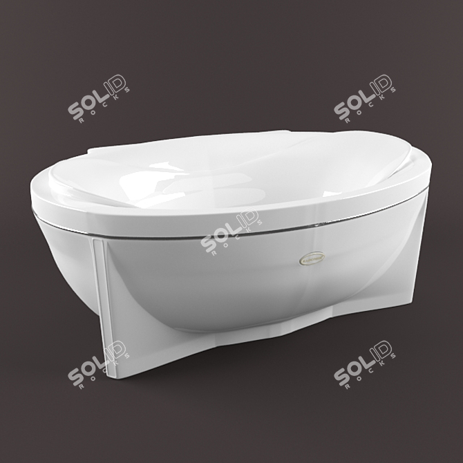 Laguna Radomir: A Coastal Paradise 3D model image 1