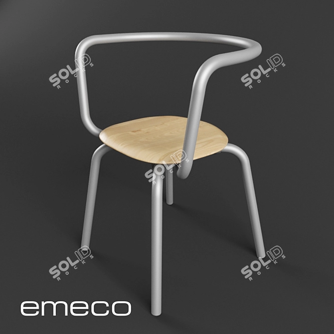Emeco Parrish Art Museum Chair 3D model image 1