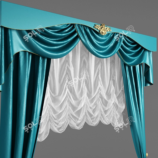 Custom Size 3200mm Curtains 3D model image 2