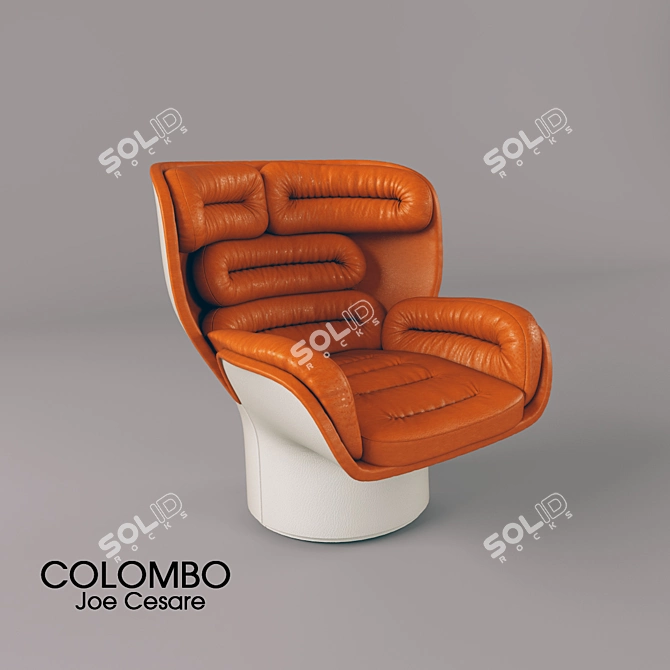 Luxury Colombo Joe Cesare Chair 3D model image 1