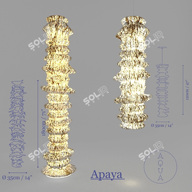 Apaya Aqua Lamps 3D model image 1