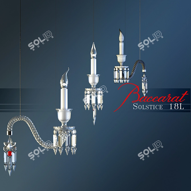 Baccarat Fantome Ceiling Lamp 3D model image 1