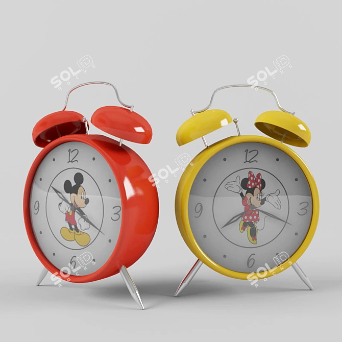Kids Alarm Clock: V-Ray Materials & Textures 3D model image 1
