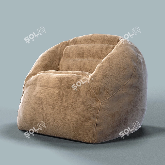 Cozy Cloud Bag Chair 3D model image 1