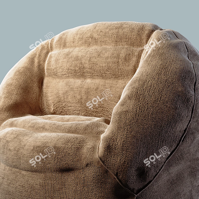 Cozy Cloud Bag Chair 3D model image 2