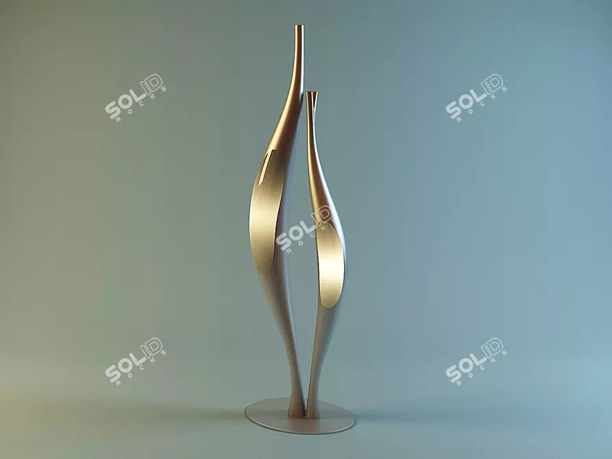 Opalia Floor Lamp by Oasis Odue 3D model image 1