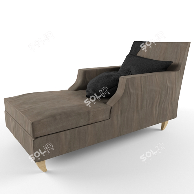 Elegant Meridienne: Modern Comfort! 3D model image 2