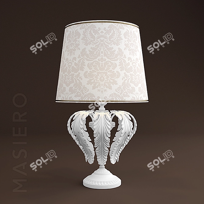 Elegant TL1 Masiero 6200 Table Lamp 3D model image 1