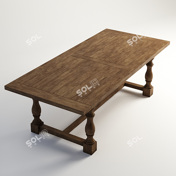 Modern Stein Table - 301.003 3D model image 2