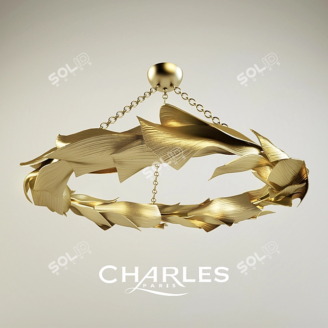 Elegant Charles Angela Chandelier 3D model image 1