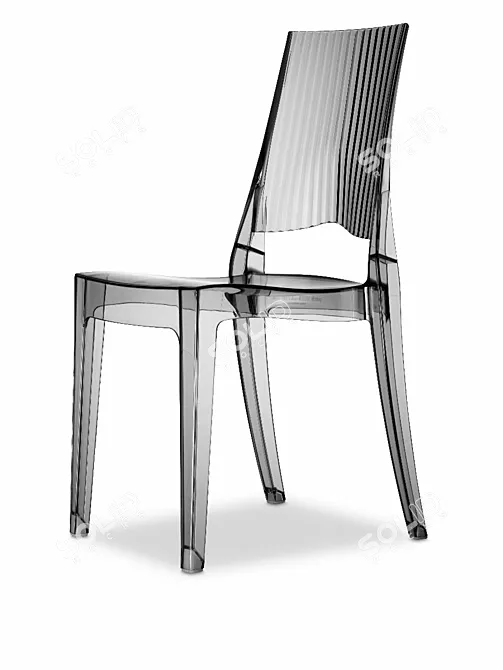 Modern Polycarbonate Chair: Glenda 3D model image 2