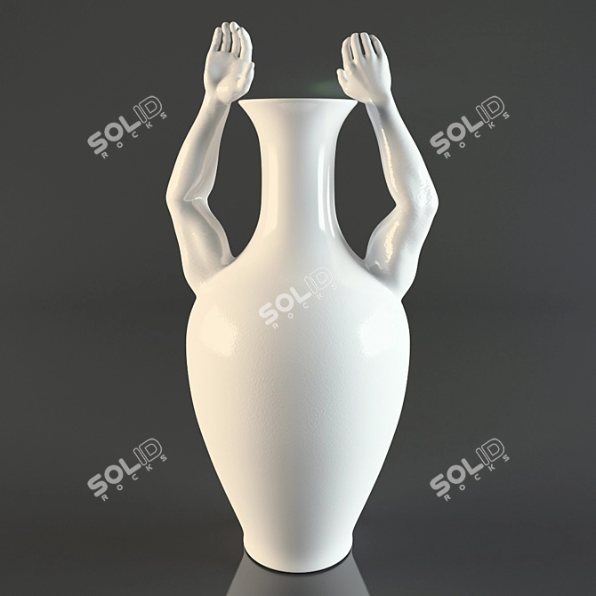 Classic Hands-On Vase 3D model image 1