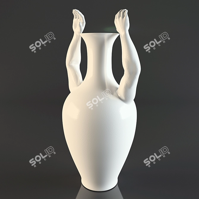 Classic Hands-On Vase 3D model image 3