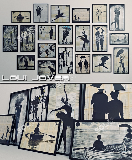 Expressive Artwork: Loui Jover 3D model image 1