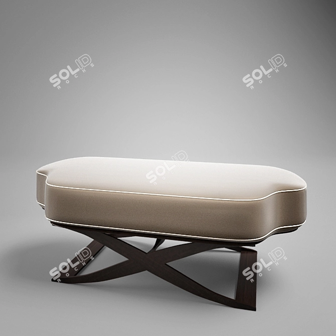 Elegant Versailles Bench 3D model image 1