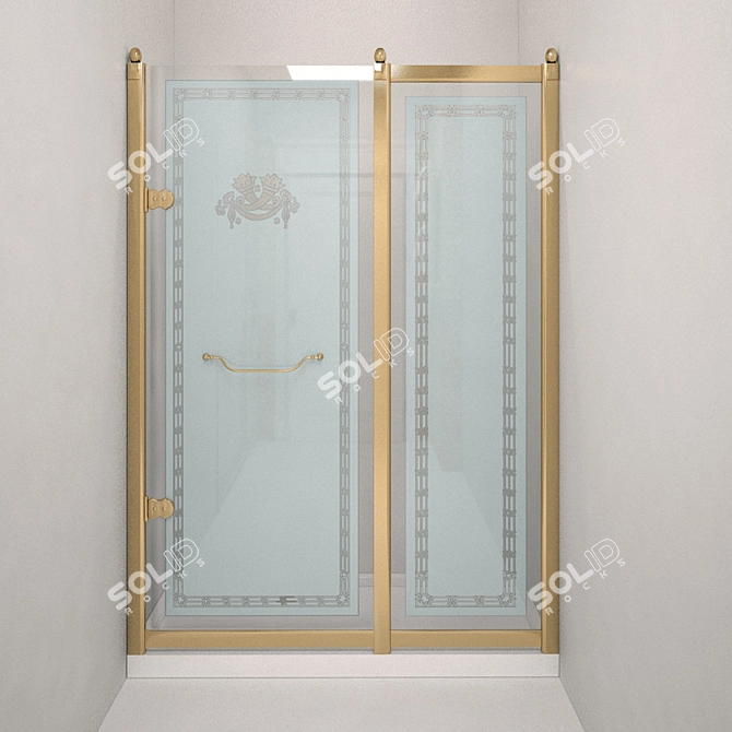 Stunning Devon Savoy Shower Door 3D model image 1