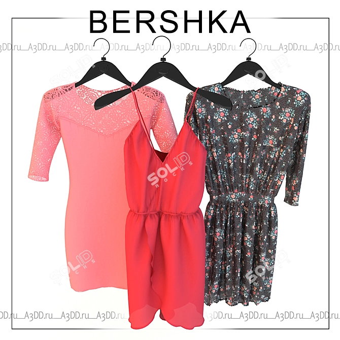 Fashion-forward Bershka Dresses 3D model image 1