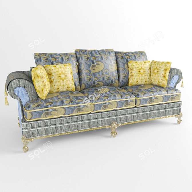 Elegance Redefined: Caspani Tino Sofa 3D model image 1