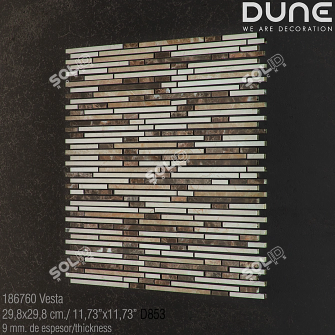 DUNE VESTA Stone Mosaic - 29,8x29,8 cm 3D model image 1