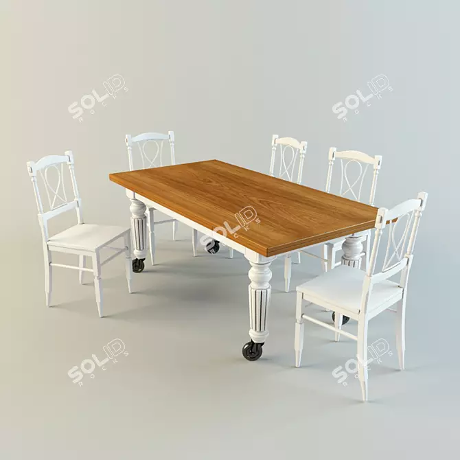 Monterey La Prova Del Cuoco Set 3D model image 1