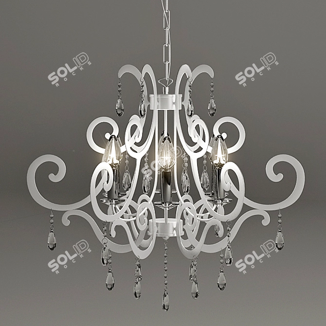 Elegant Lavanda SP6 Pendant Light 3D model image 1