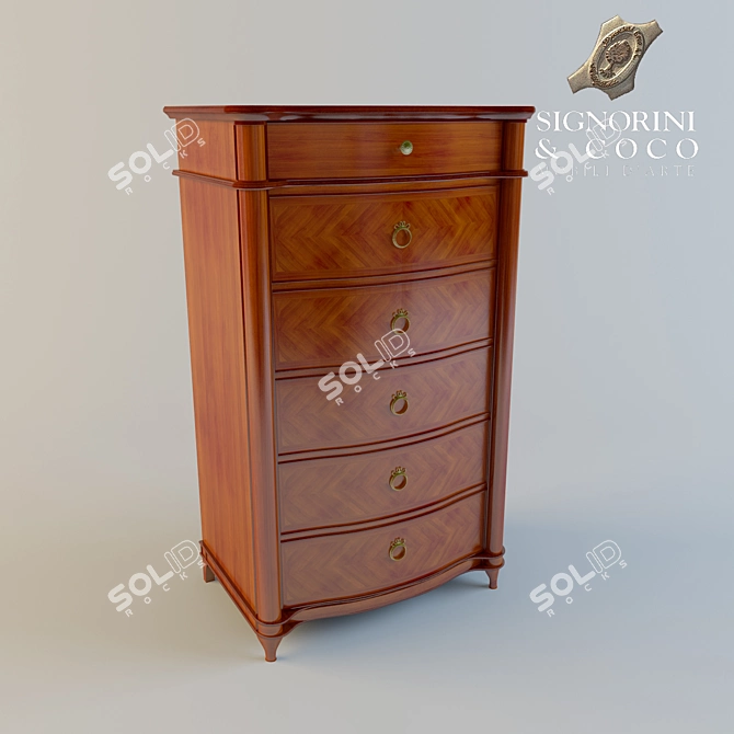 Elegant Chest Signorini&Coco Carlota 3D model image 1