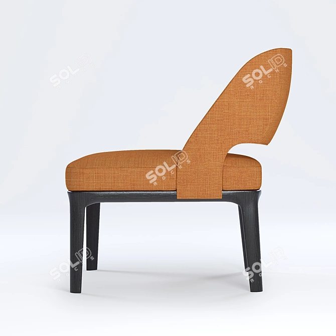 Elegant Minotti Owens Chair 3D model image 3