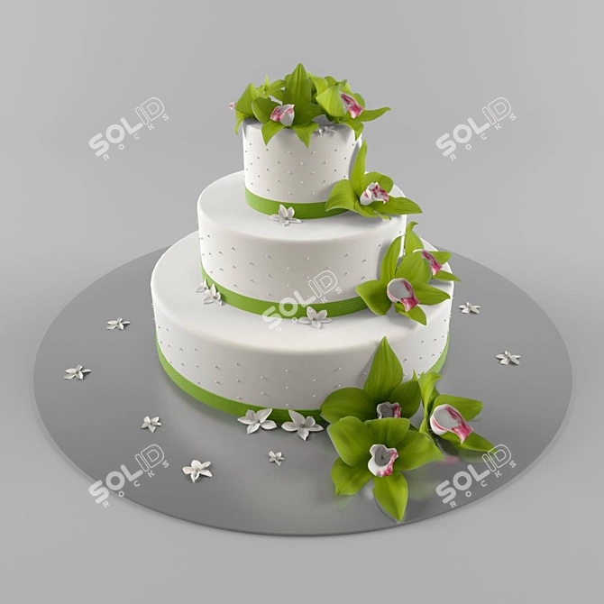 Celebrate with a Cake! 3D model image 1