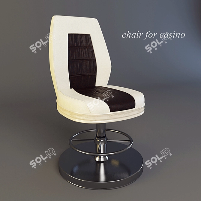 Custom Casino Chair 3D model image 1