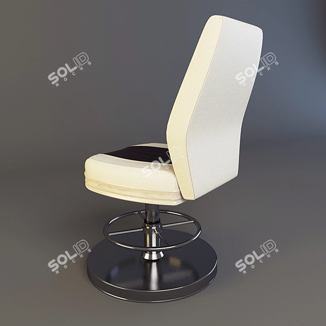 Custom Casino Chair 3D model image 2