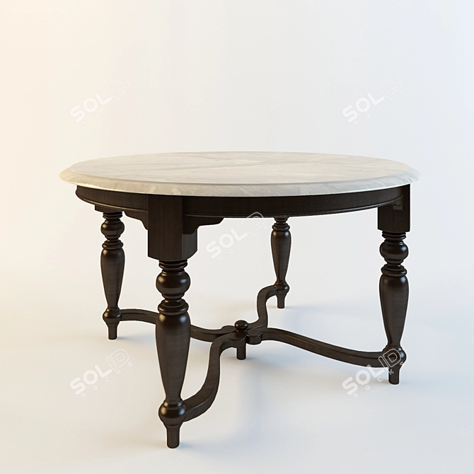 GardaDecor Dining Table 3D model image 1