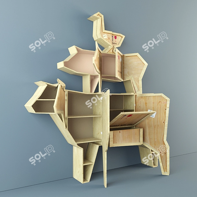 Nature-Inspired Furniture Sets 3D model image 2