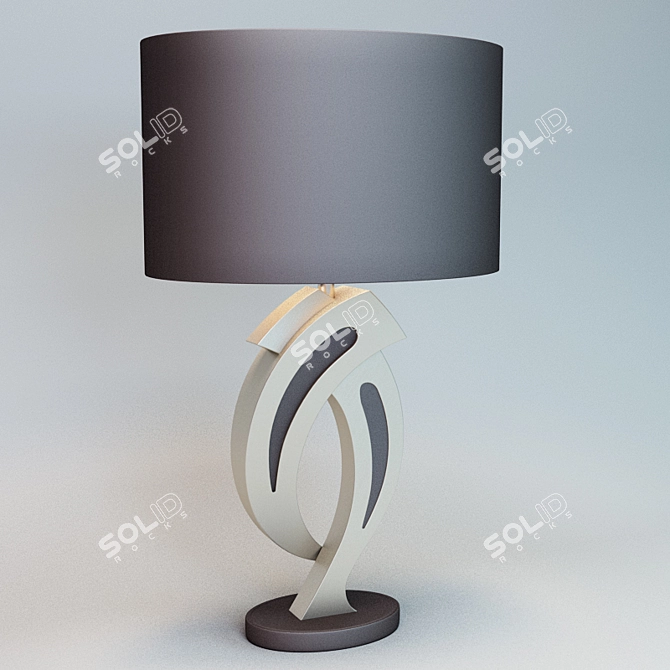 Sleek Modern Table Lamp 3D model image 1