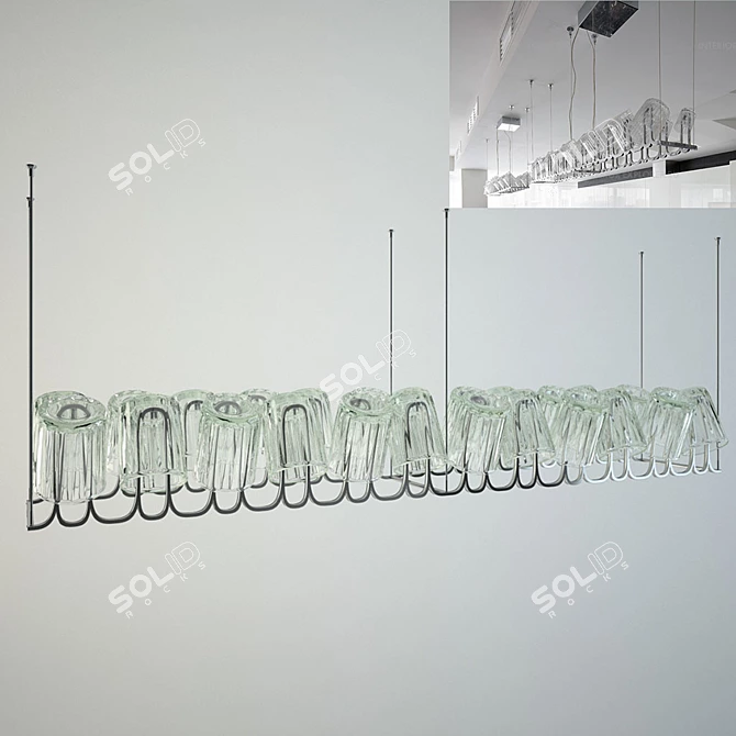 Cup Drop Chandelier Hanger 3D model image 1