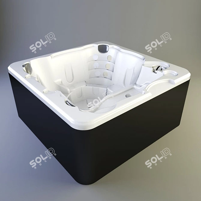 Luxury Hydrotherapy  Relaxation at Home 3D model image 1