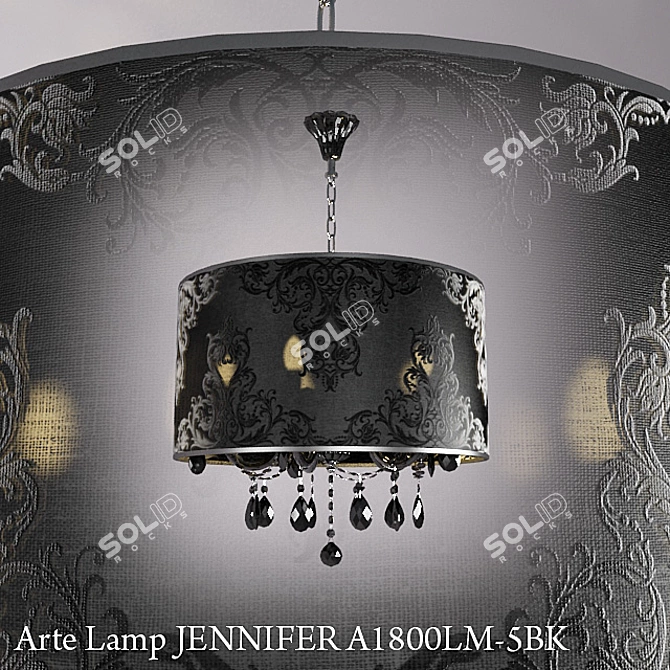 6-Light Arte Lamp Jennifer Pendant 3D model image 1