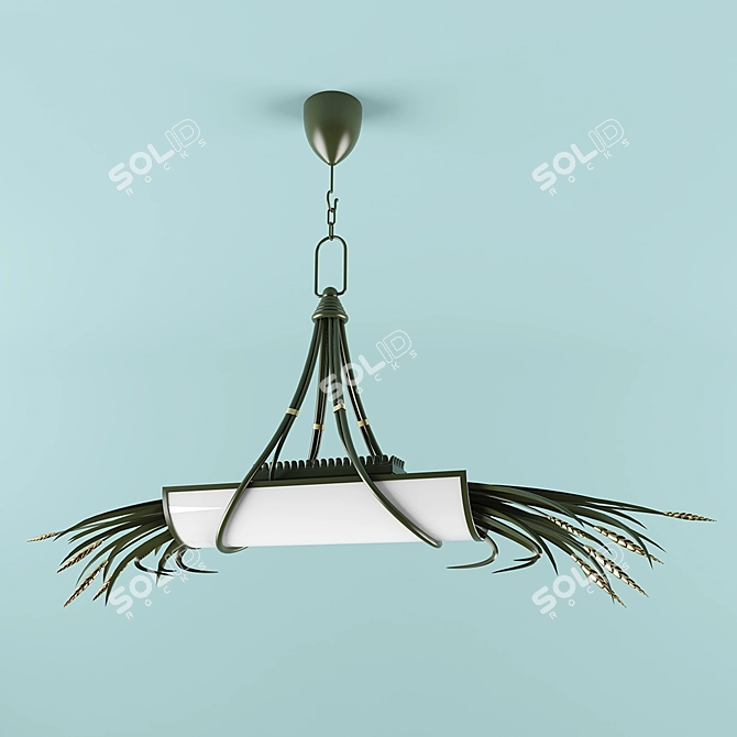 Eleganza Naturalebanci Ceiling Light 3D model image 1