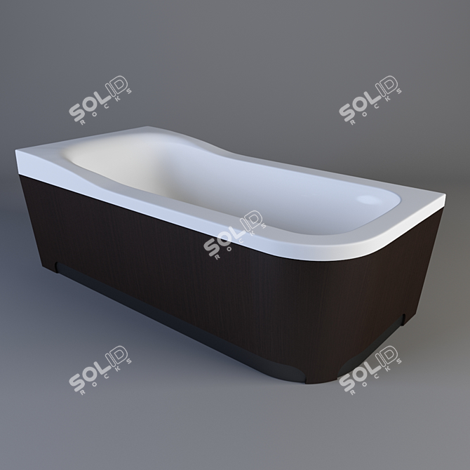 Luxury Comfort: Duravit Esplanade Bath 3D model image 1