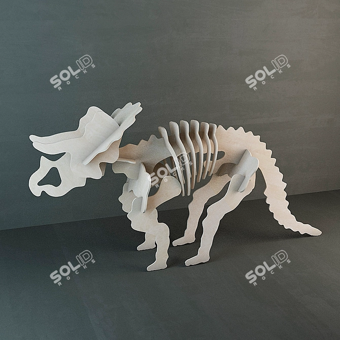 Phantom Dinosaur Skeleton 3D model image 1