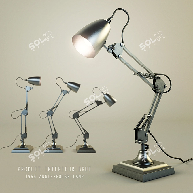 Vintage 1955 Angle-Poise Lamp 3D model image 1