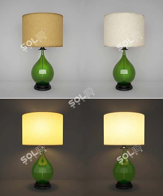 Elegant Minimalist Table Light 3D model image 1