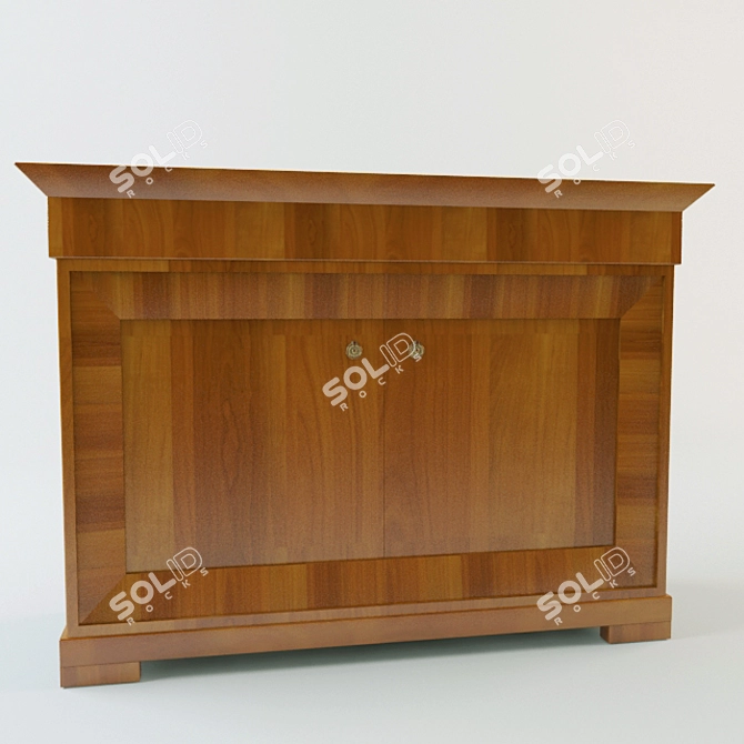 Modern Mini Bar Dresser 3D model image 2